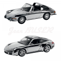 Coffret 2 modèles réduits 1/43e 911 Targa 1966 + 997 Targa 2007